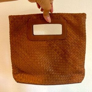 J Jill Brown Woven Handbag